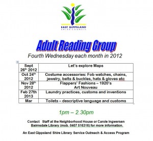 Adult Reading Group – Buchan Community Website
